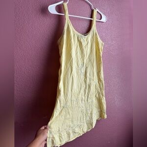 Raya Sun Light Yellow Embroidered Chemise